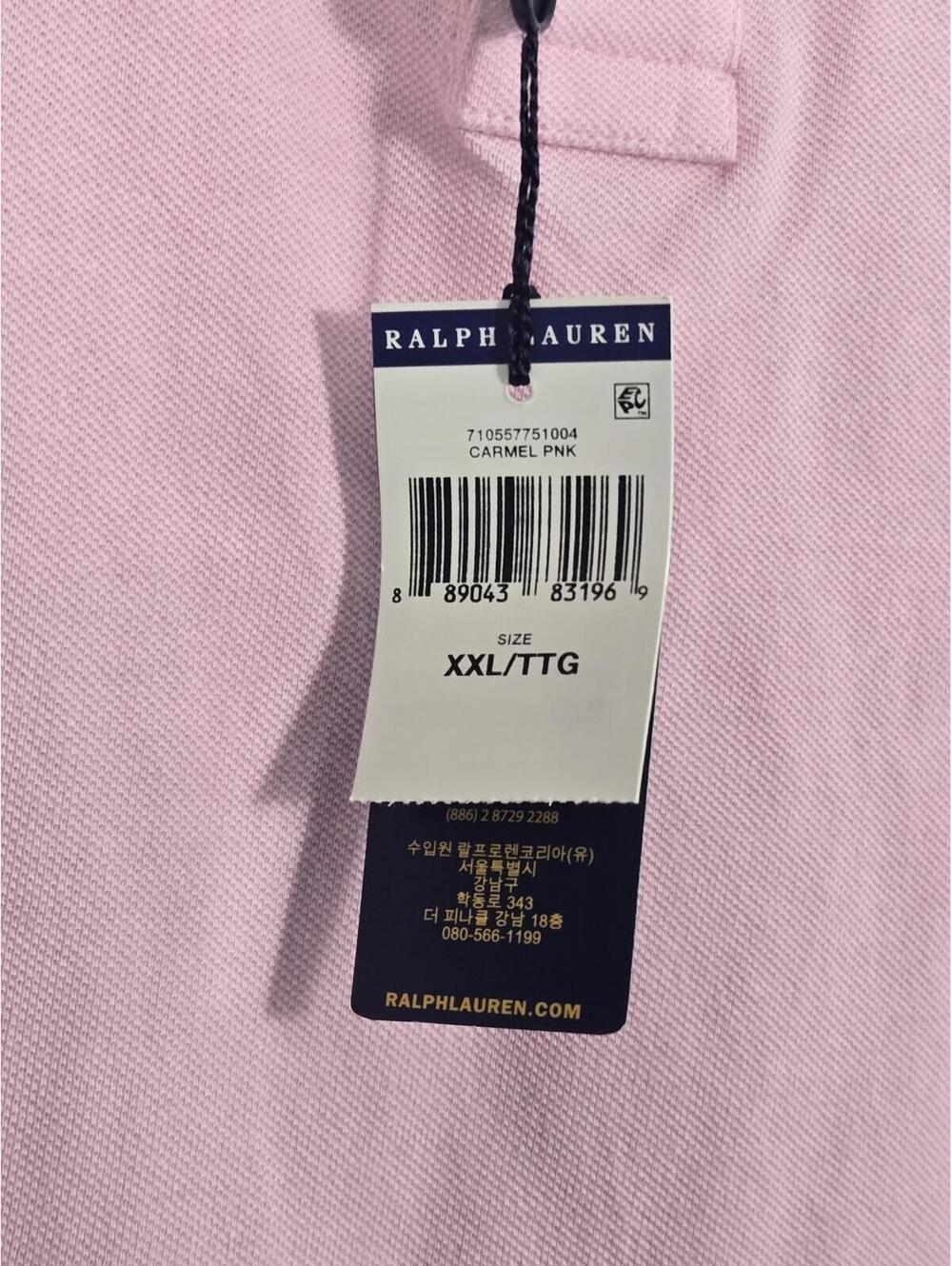 NWT Polo Ralph Lauren Men's Classic Fit Mesh Polo Pink XXL - Picture 4 of 8